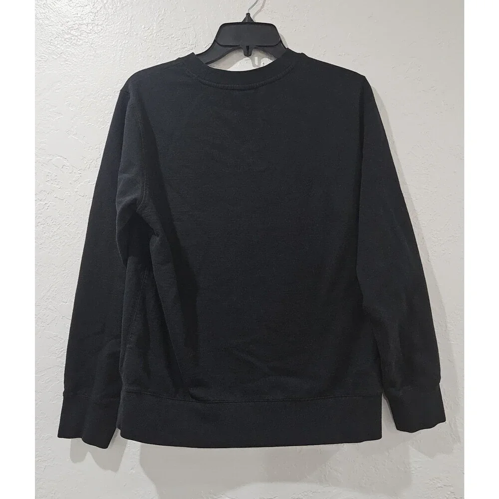 The North Face Black Heritage Patch Women's Sz M Crewneck Long-Sleeve Sweatshirt